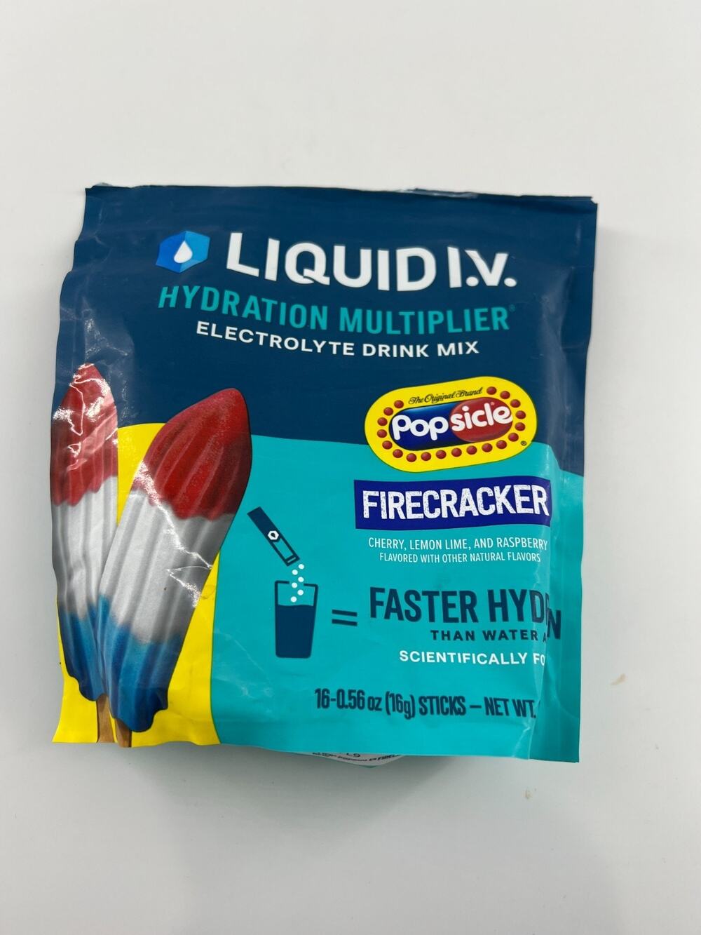 Liquid I.V. Hydration Multiplier Drink mix 8 Sticks Firecracker Exercise Runner